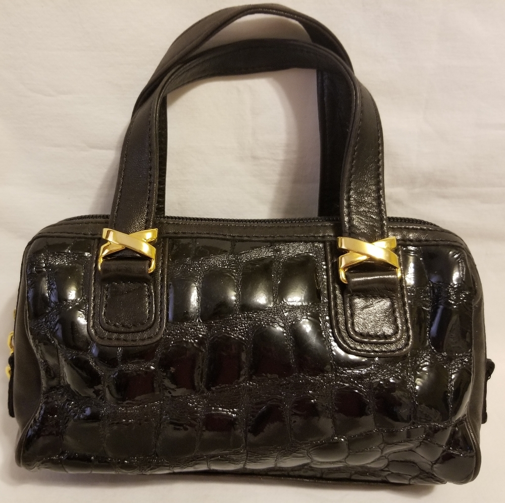 Italian Leather Mini Satchel Purse